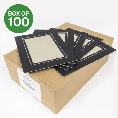 6" x 4" Black Strut Mounts (Box of 100)