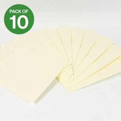 6" x 4" Ivory Strut Mounts (Pack of 10) 